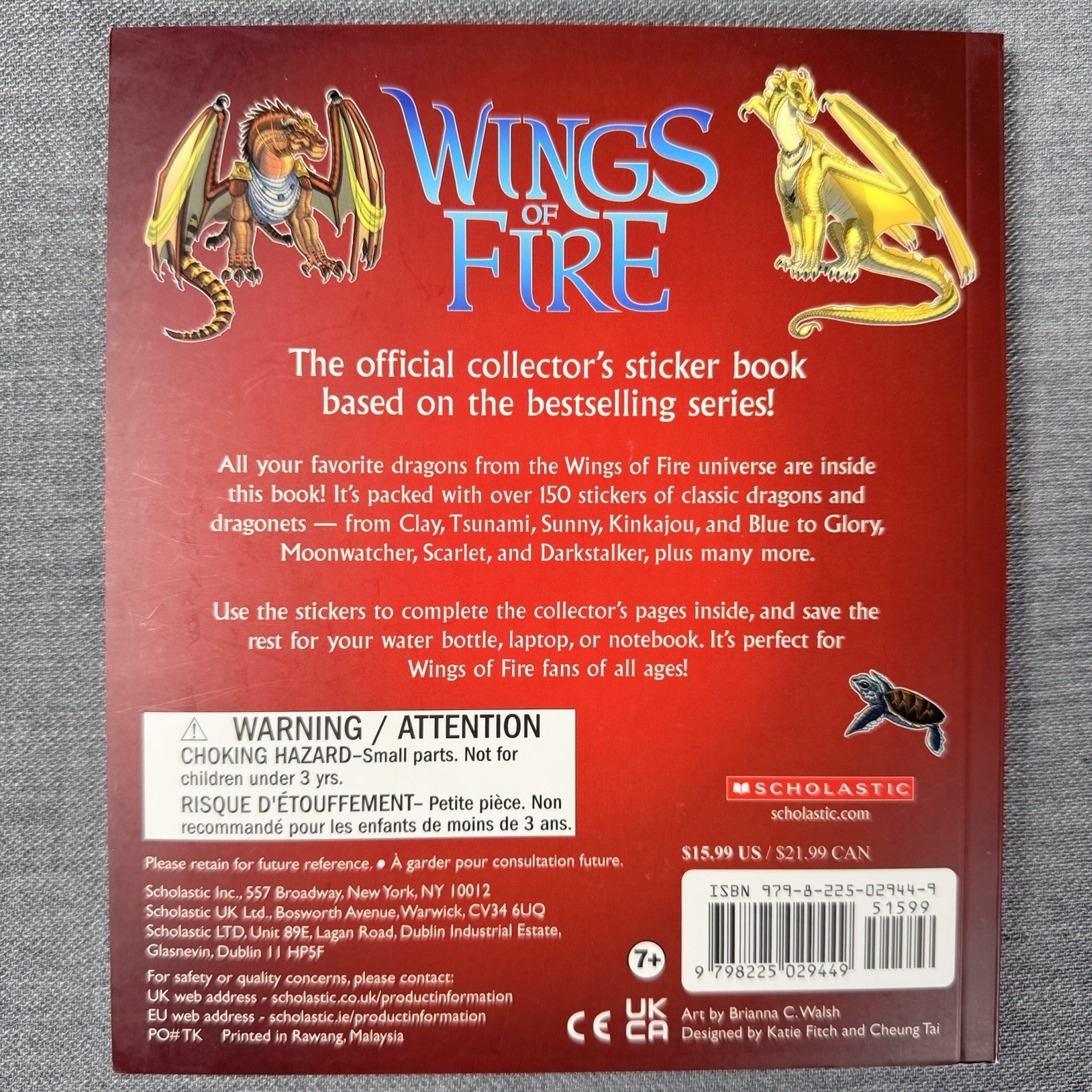 Wings of Fire The Official Stickerpedia Includes Over 150 Stickers For Ages 7+