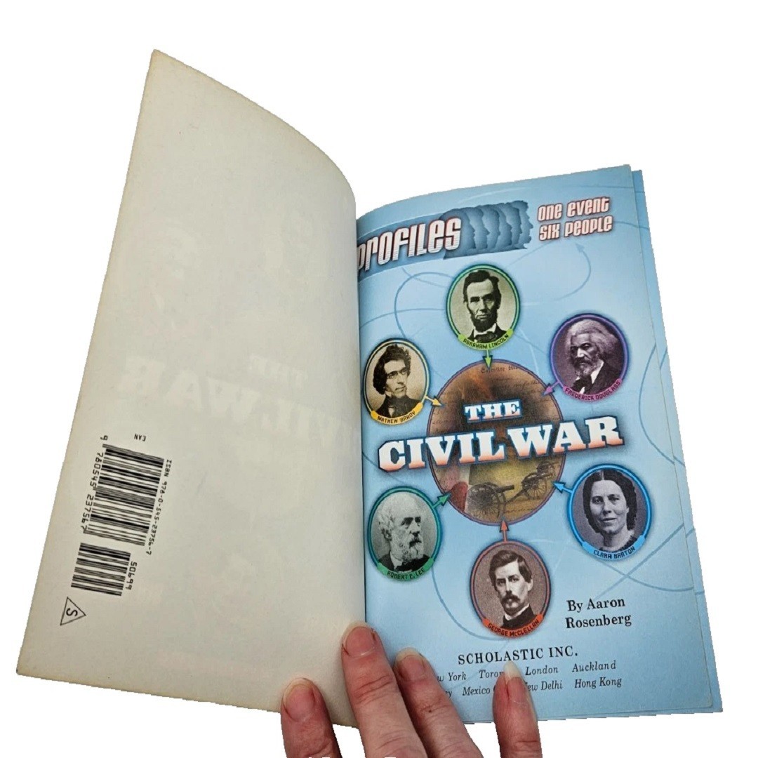The Civil War One Event Six People PB Childrens Book Lincolns Douglass Lee Brady