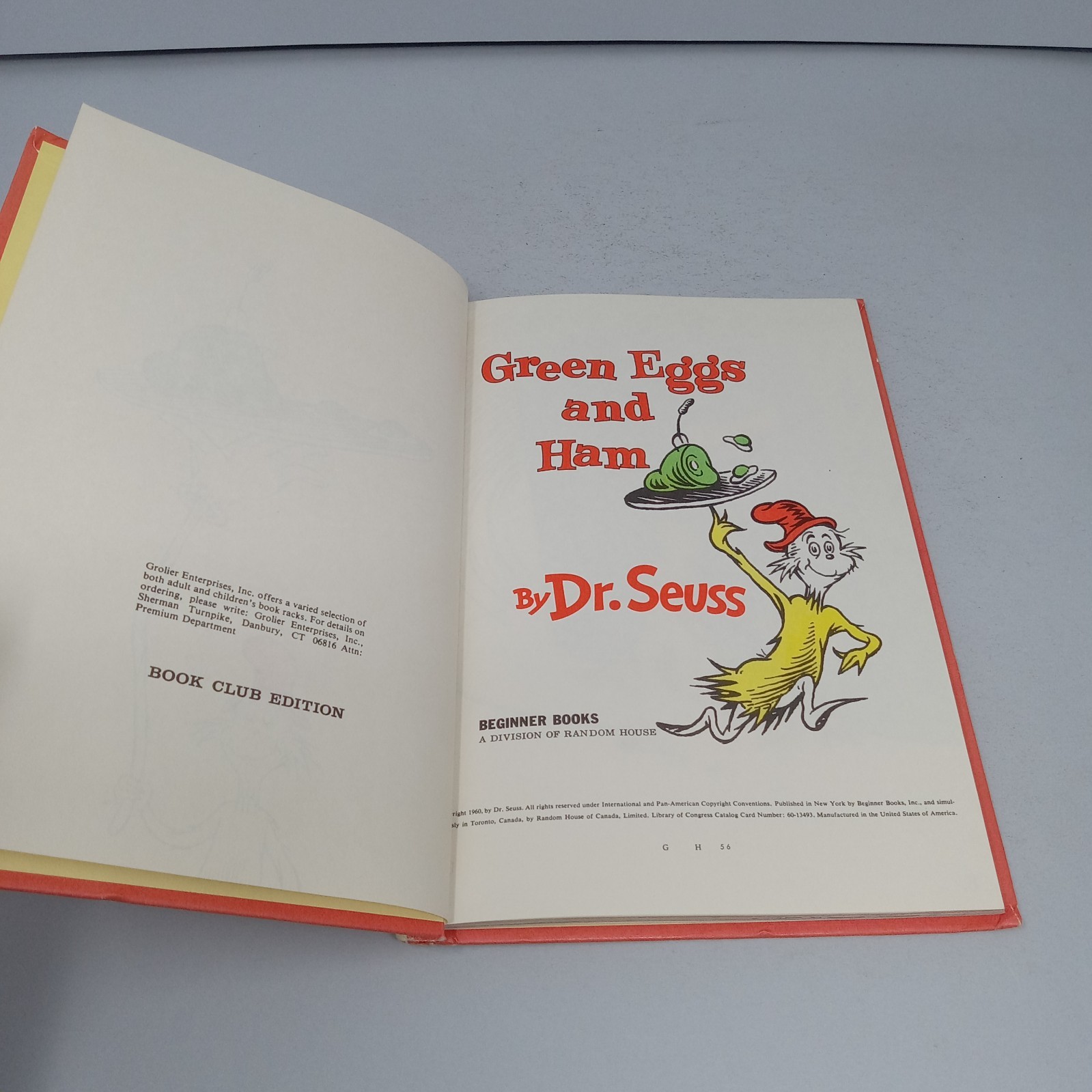 Green Eggs and Ham: 1960 Book Club Edition Beginner Books Hardcover by Dr. Seuss