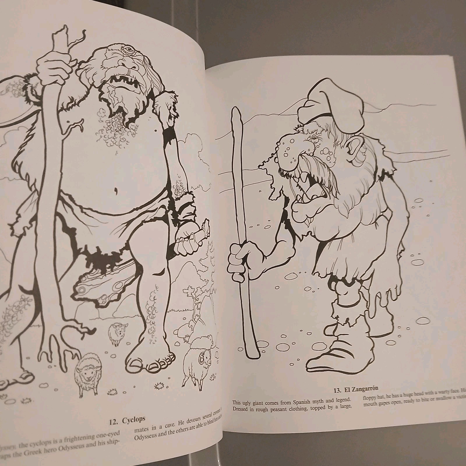 2004 Giants And Ogres Dover Coloring Book Jan Sovak