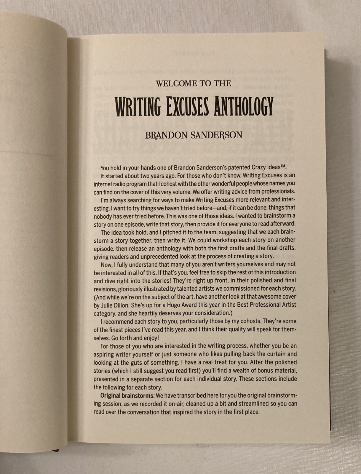 SIGNED X7 Shadows Beneath Writing Excuses Anthology 1st/1st HC/DJ LikeNEW