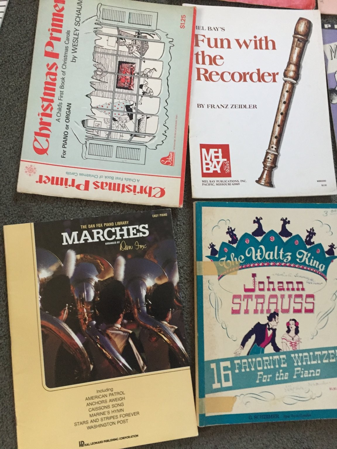 Various Song book & music lot vintage and modern Christmas Piano, instruments