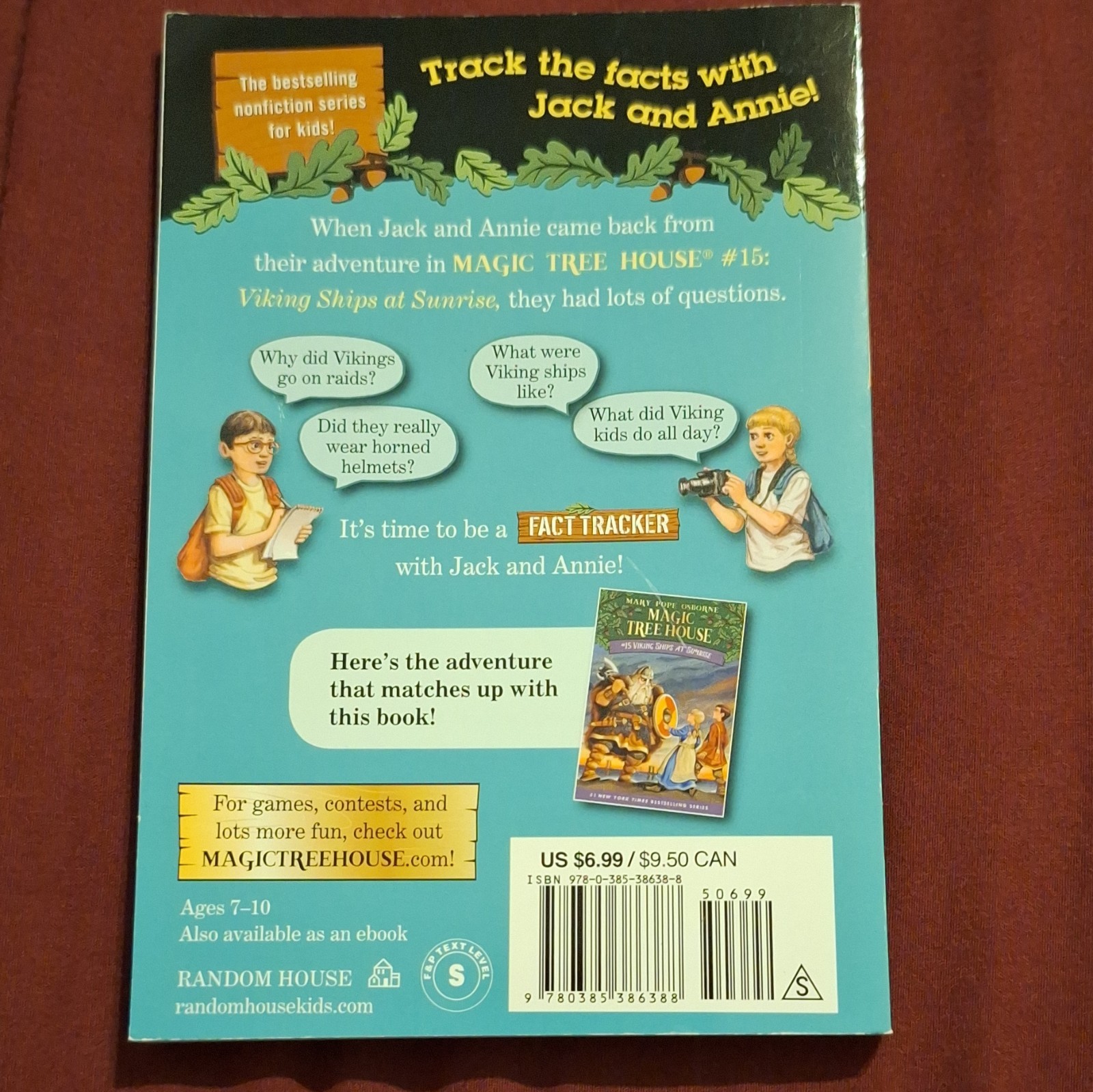 Magic Tree House Fact Tracker Vikings Mary Osborne Natalie Pope Boyce PB 2015