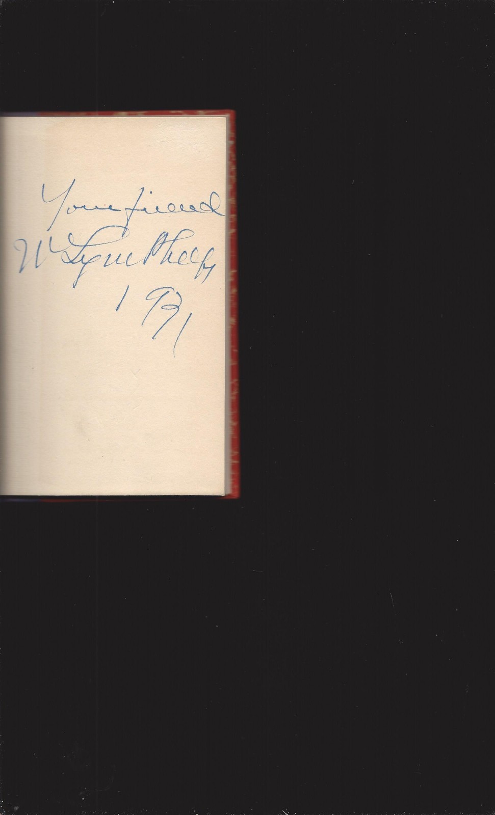 Memory (Signed) William Lyon Phelps (Lampson Professor Of English Literature….
