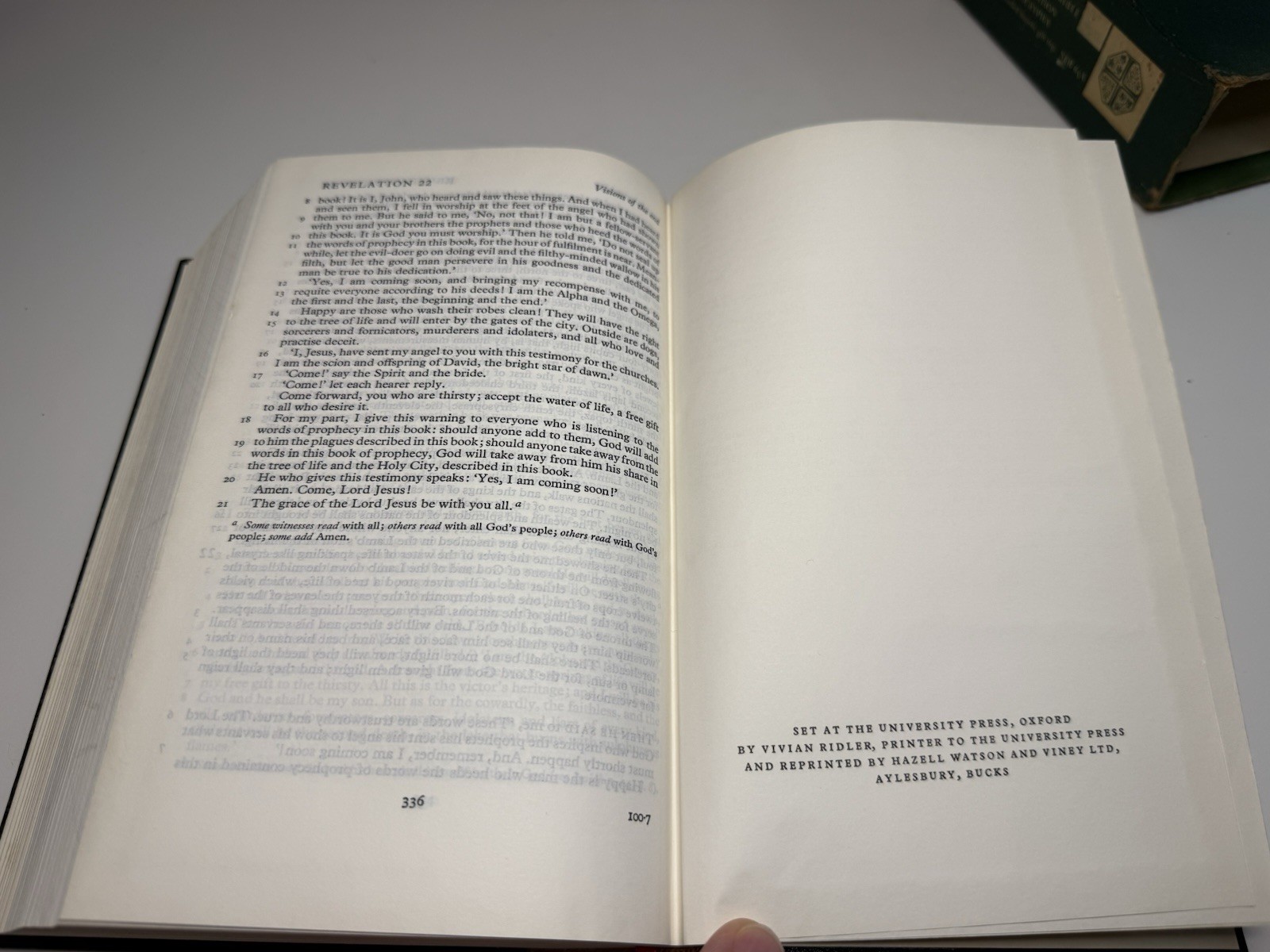 Oxford Cambridge NEB New English Bible Leatherex Apocrypha Bevelled Boards 65A