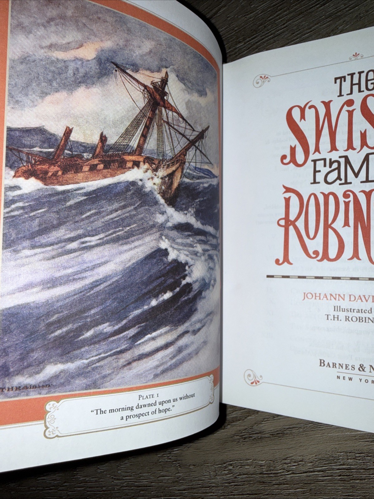 Swiss Family Robinson Barnes Noble Collectible Edition Leather Gilt 1st Printing