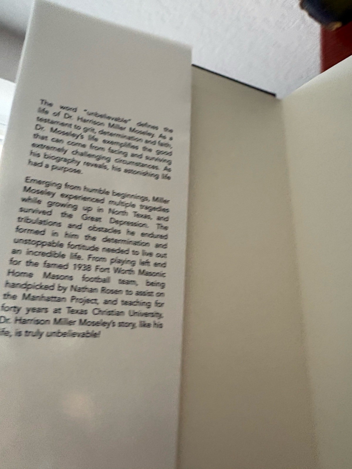 Unbelievable: The Unmasking of Dr. Harrison Miller Moseley by Stella Brooks MINT