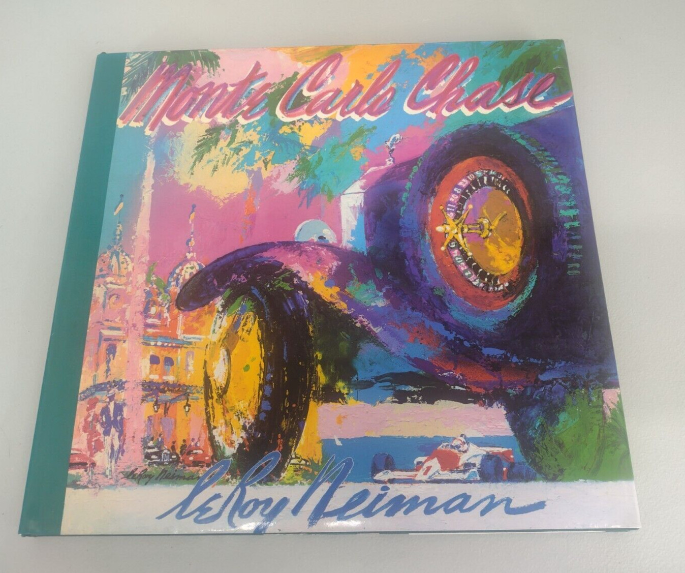 MONTE CARLO CHASE Autographed Signed LeRoy Neiman Hard Cover Book First Edition