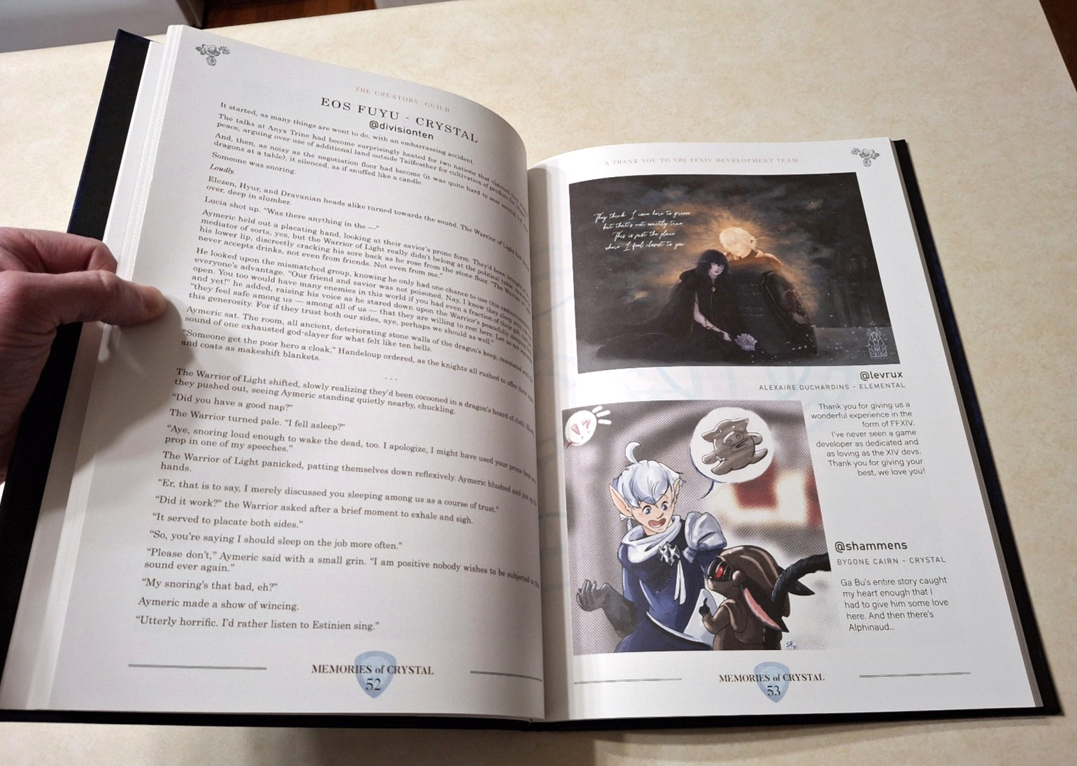 Final Fantasy XIV 14 FF14 Memories of Crystal Fan Art Book Hardcover Square Enix