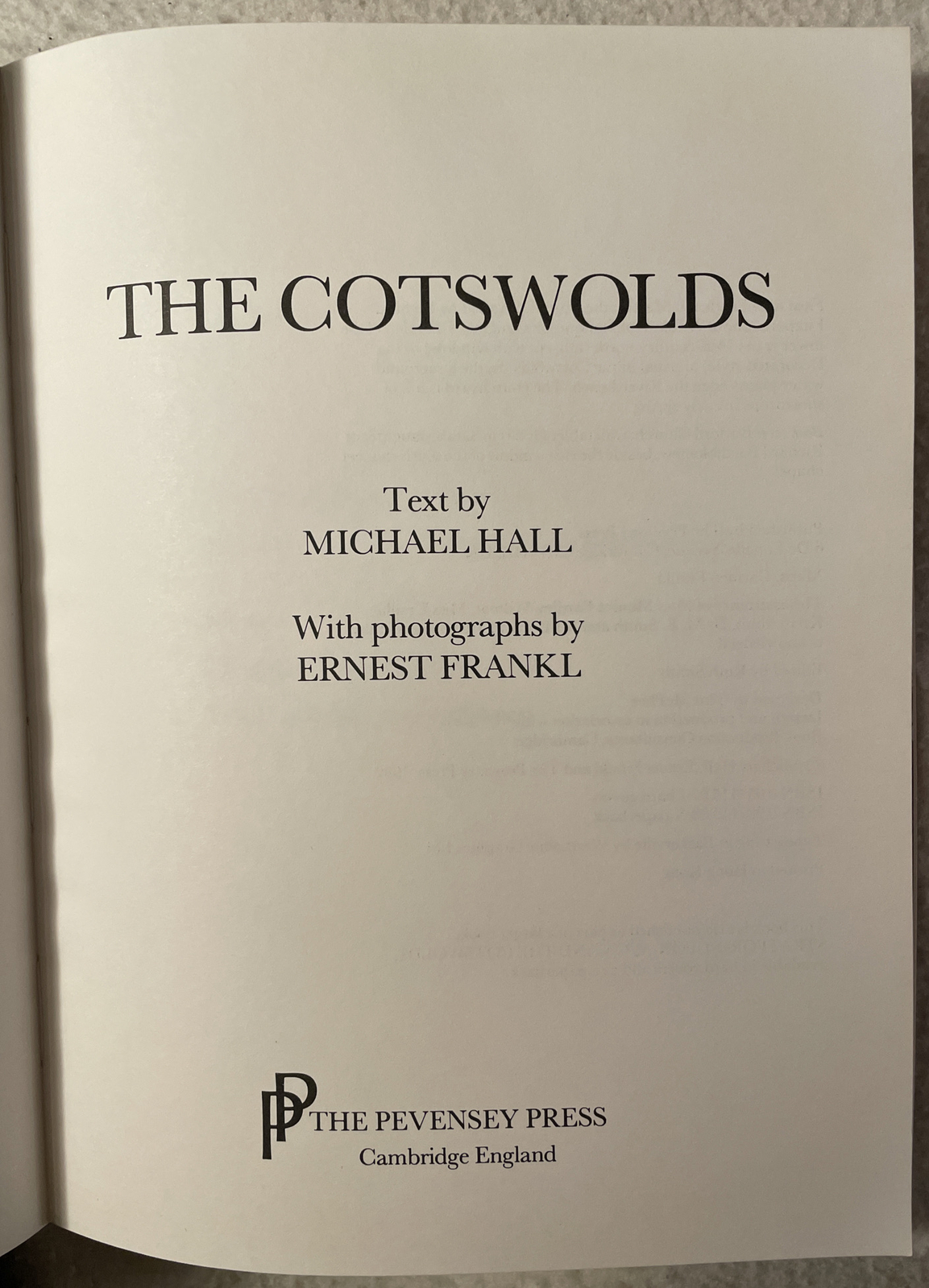 The Cotswolds 1982 Book Booklet Vintage Rare OOP 86 Pages