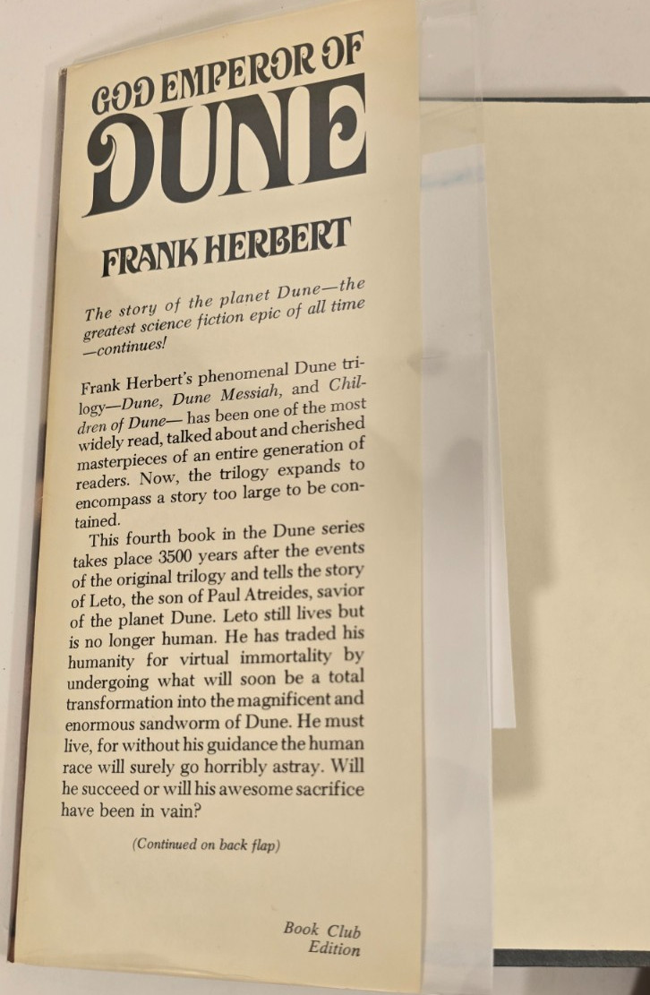 Dune Series, Books 1-4 by Frank Herbert, Hardcover Book Club Editions