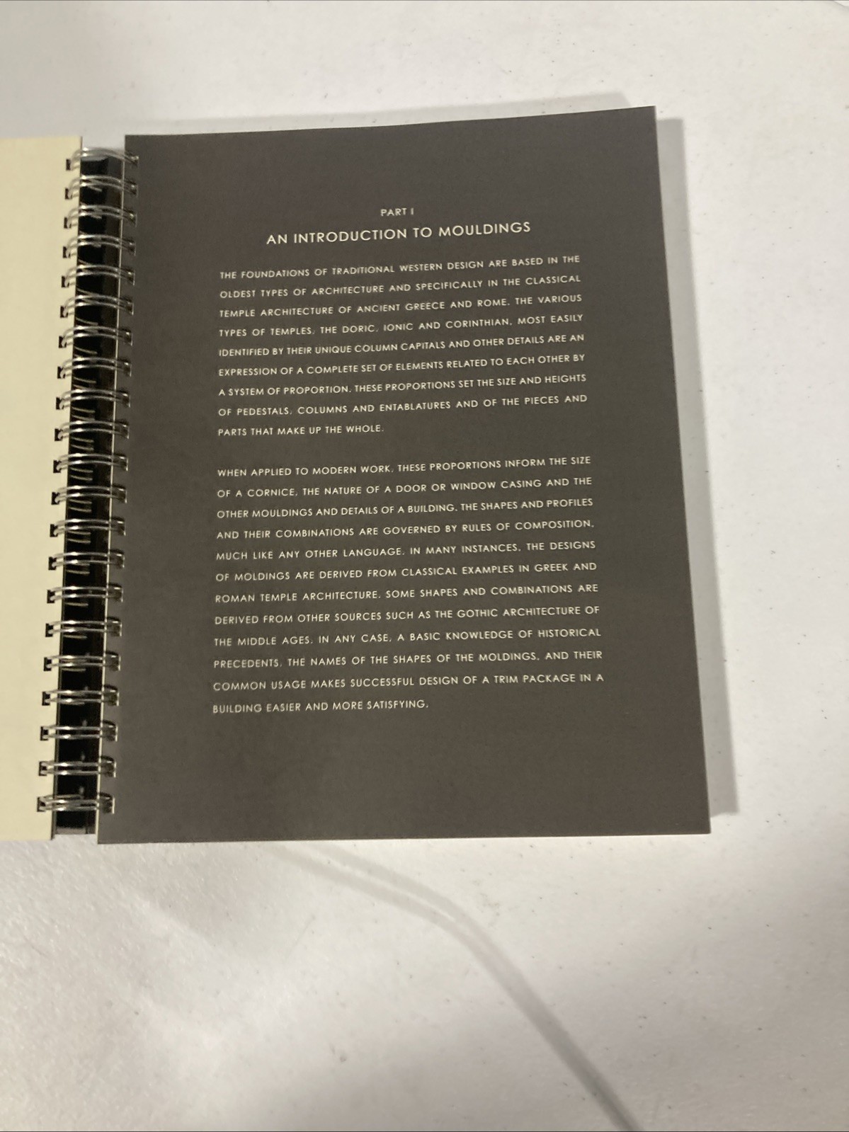Mouldings One : Book of Styles and Historic Woodwork Volume 2 (Ringbound)