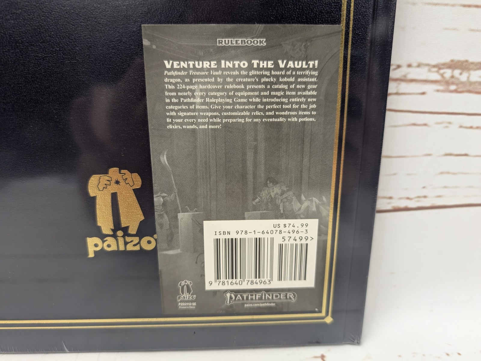Pathfinder Treasure Vault 2nd Edition Leatherbound NIS Remaster Special Edition
