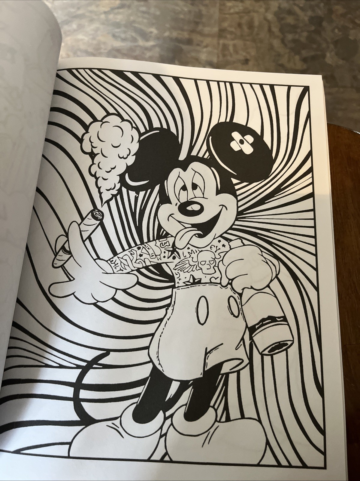 90’s Cartoon Stoner Coloring Book Paperback Made in USA — NOT FOR KIDS