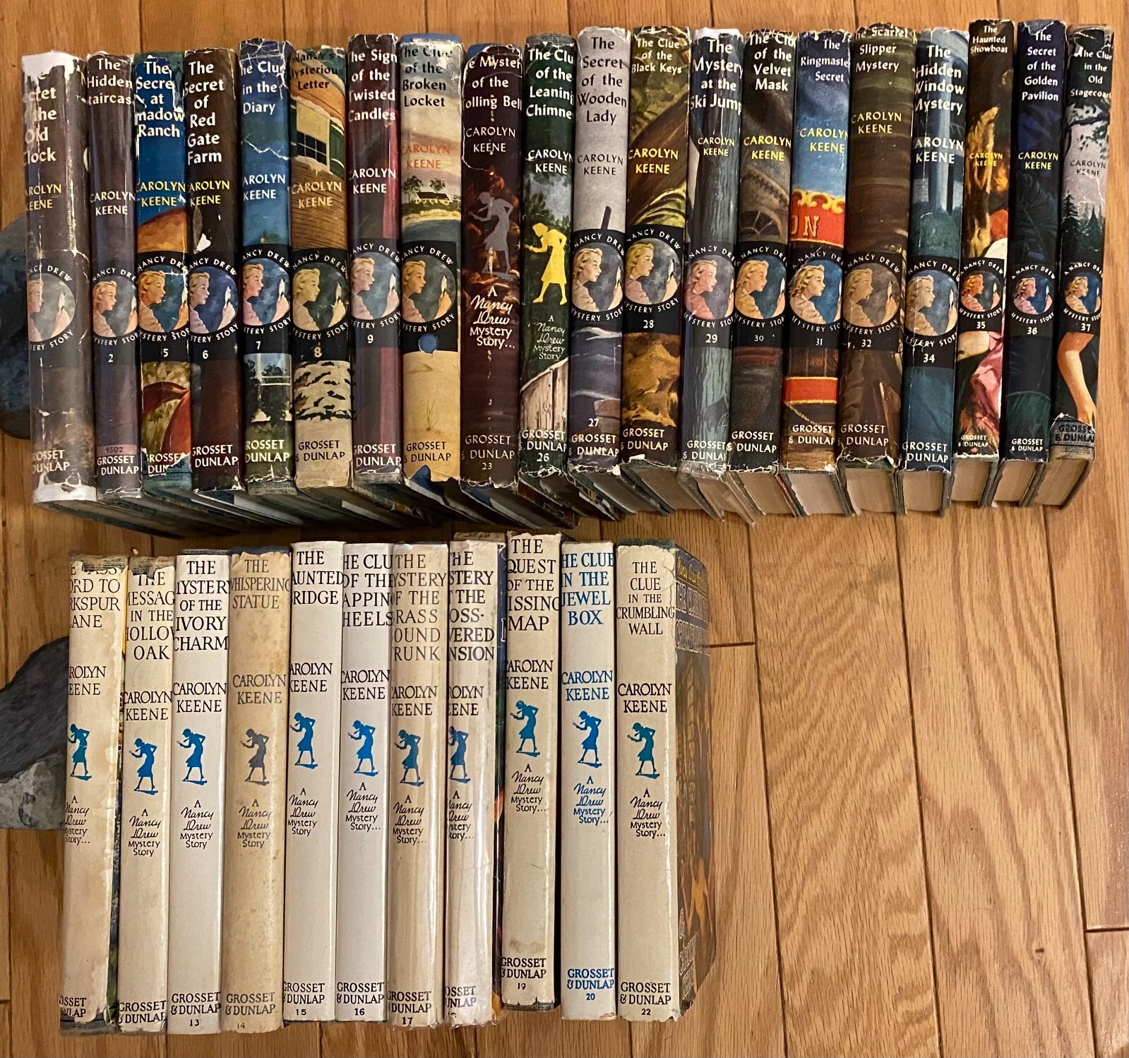 Nancy Drew Yellow Matte BLUE ENDPAPERS Build a Bundle Lot Set – Buy 1 or More