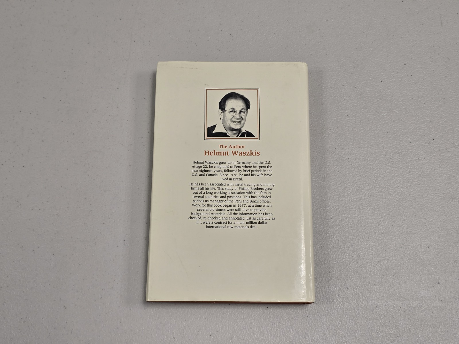 Philipp Brothers: The History of A Trading Giant 1901-1985 – Helmut Waszkis RARE