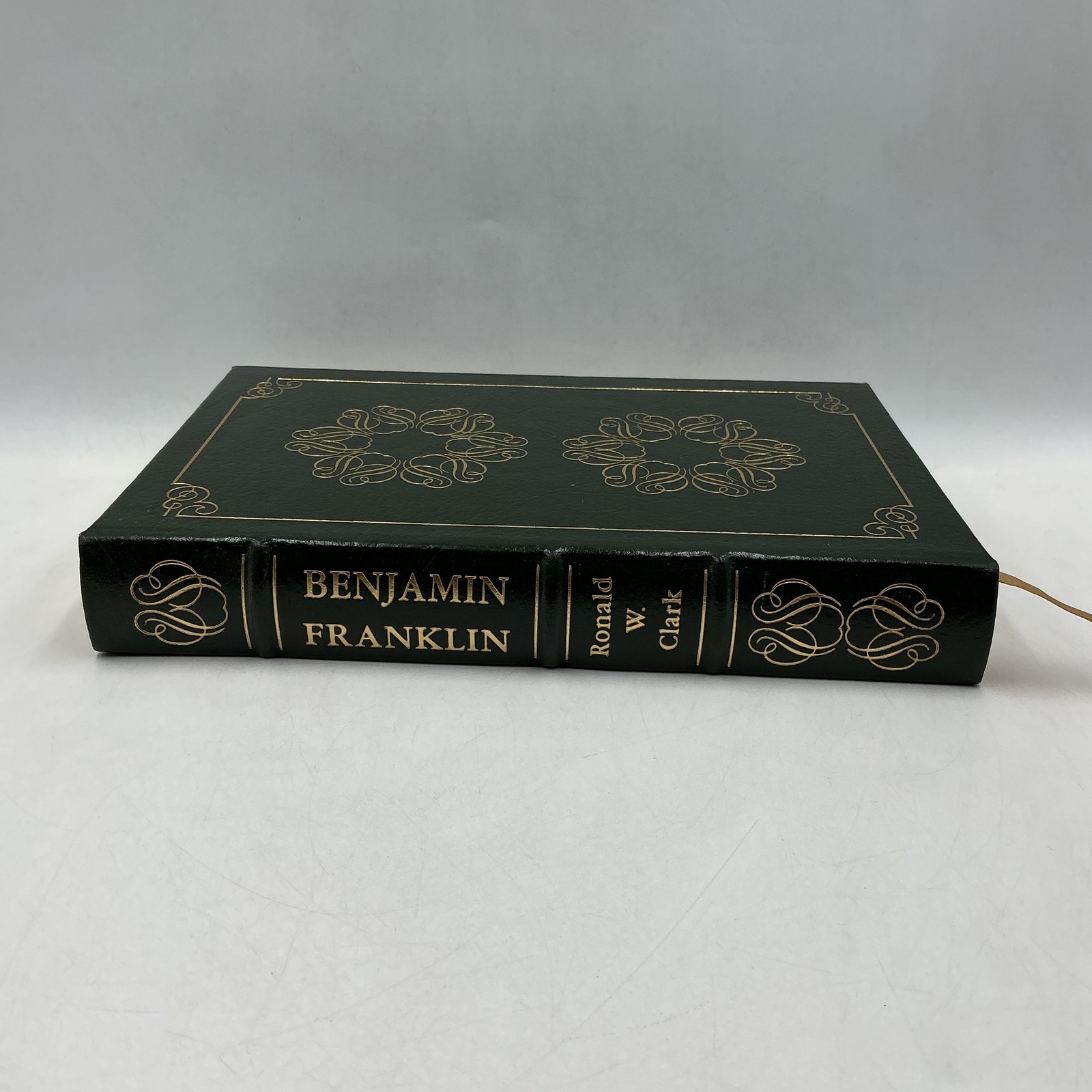 Benjamin Franklin A Biography Ronald W. Clark The Easton Press Leather Green