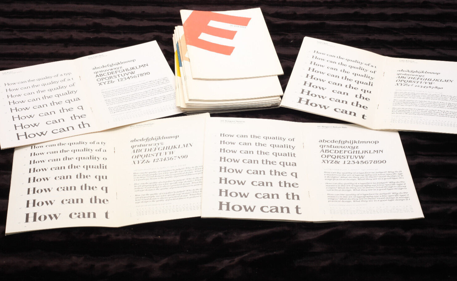 LOT of 18: Mergenthaler V-I-P ATP 1976-1977 Typeface Sample Books Pamphlets