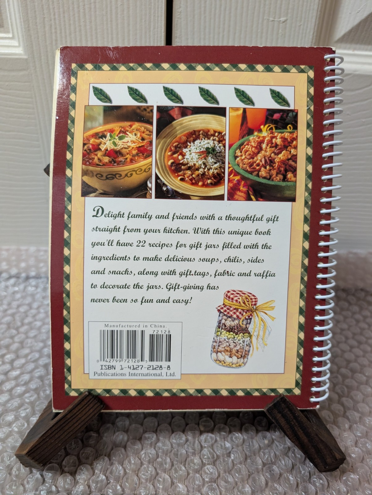 Vintage Gifts From A Jar Soups Chili & More Cookbook Spiral Bound