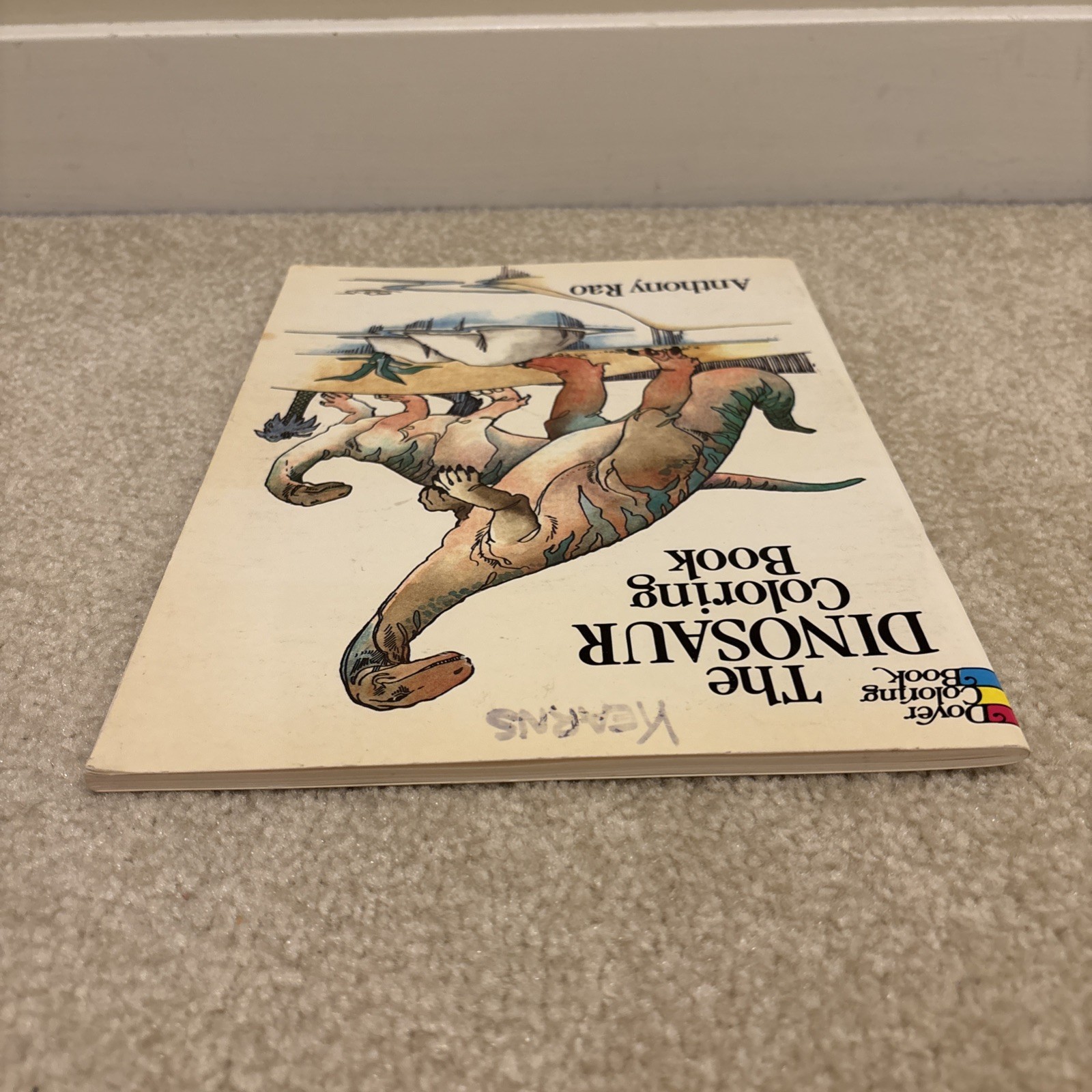 The Dinosaur Dover Coloring Book Paperback Anthony Rao Vintage 1980
