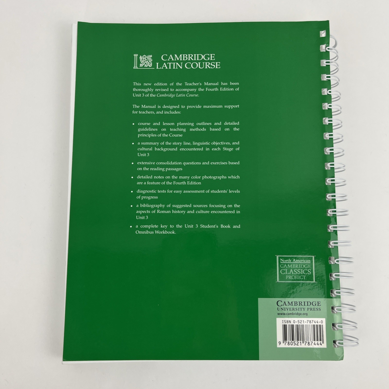 Cambridge Latin Course Unit 3 Teacher’s Manual North American edition (North Ame