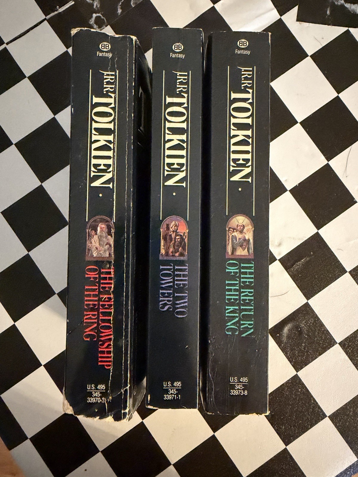 Tolkien Lord of the Rings trilogy special book club edition X3 1988