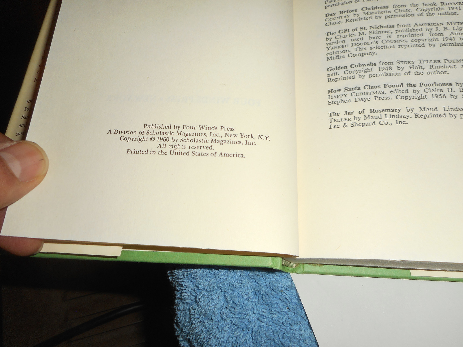 TREASURY of Christmas Stories by Ann Mcgovern 1975 HC/DJ 1st Edition Book FINE