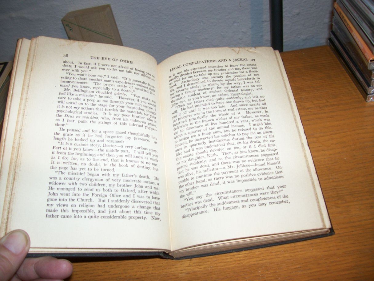 THE EYE OF OSIRIS R. Austin Freeman – The S.S. Van Dine Detective Library – 1929
