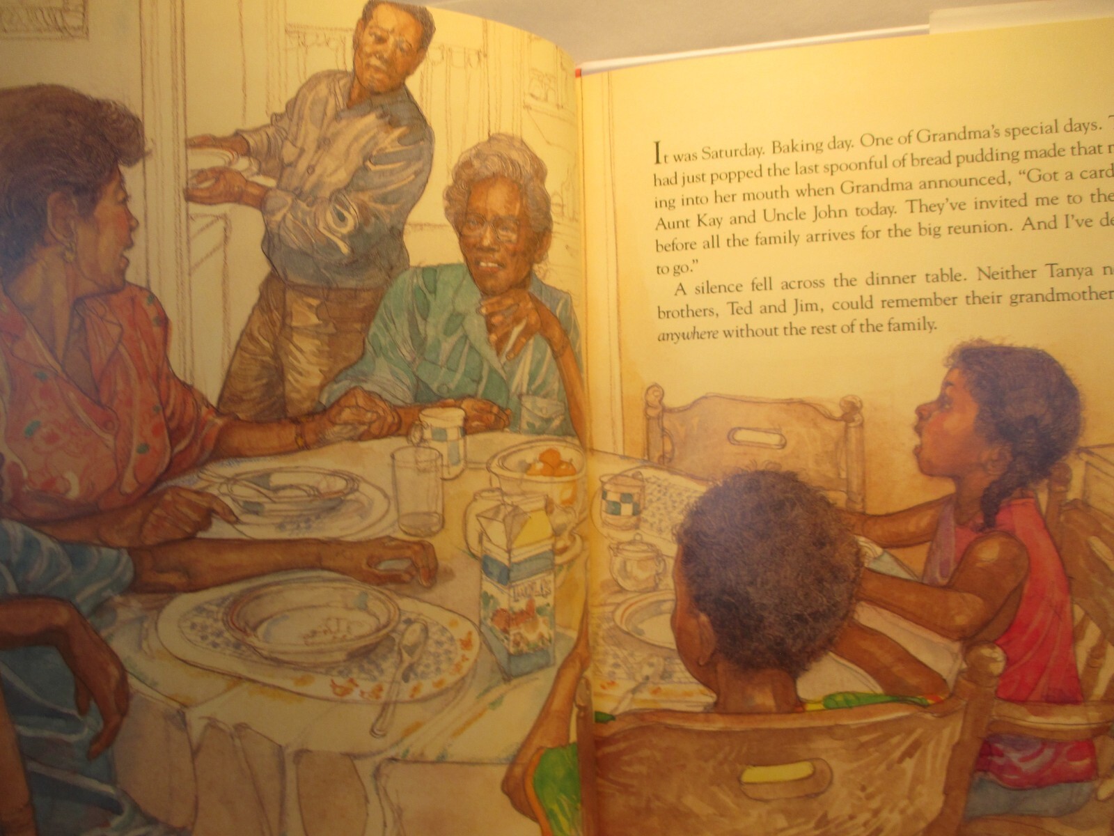 children’s picture book TANYA’S REUNION by FLOURNOY illus JERRY PINKNEY 1995 hc