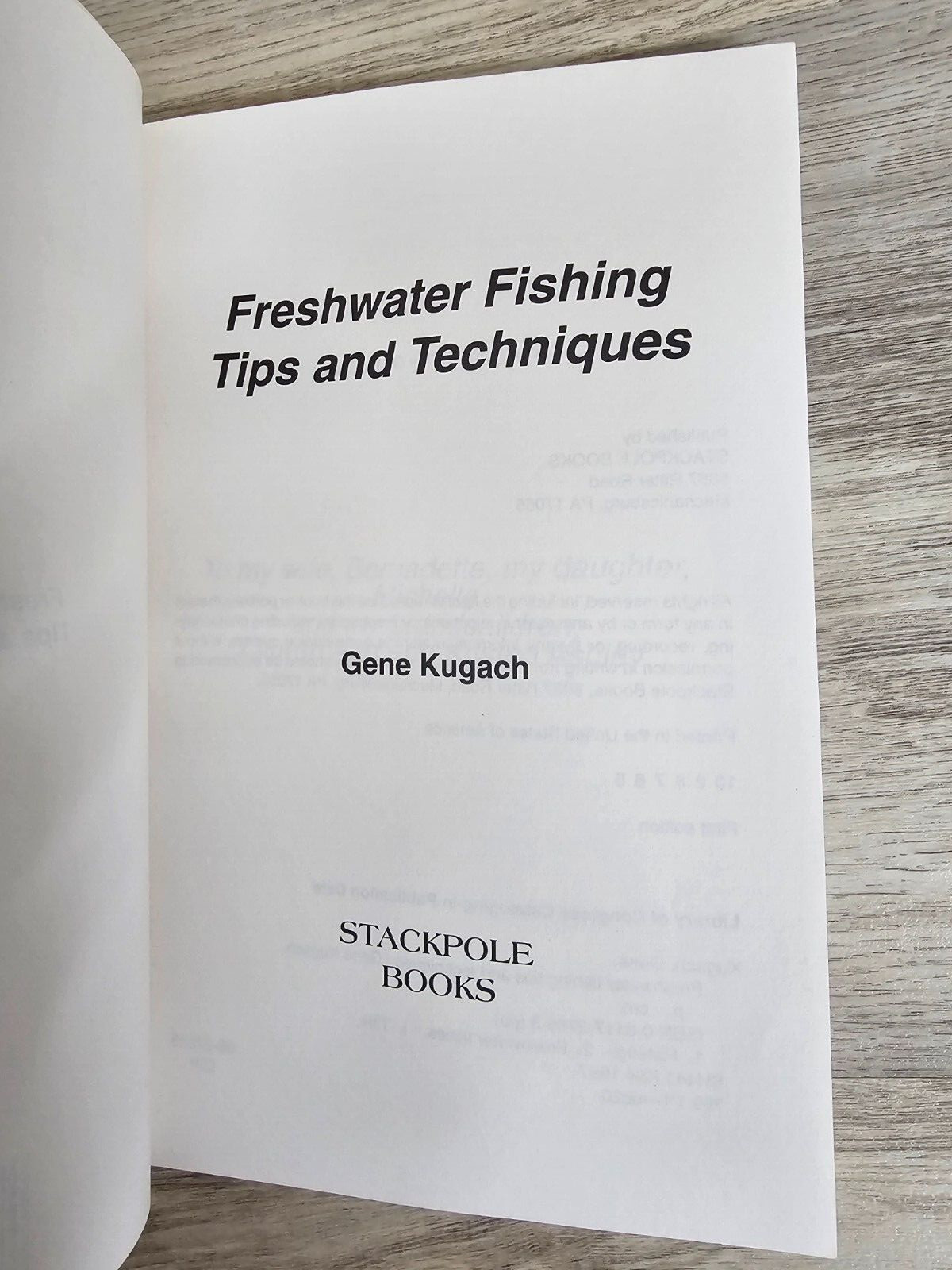 Freshwater Fishing Tips & Techniques by Gene Kugach, 1997 1st Ed. TPB