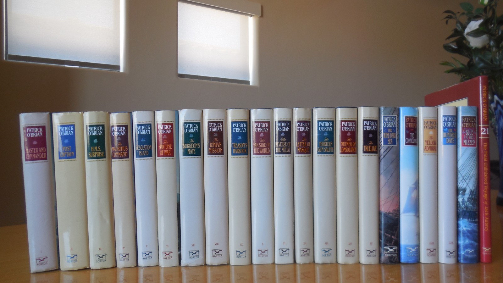 Patrick O’Brian Aubrey Maturin 21 Vol COMPLETE Set HC/DJ Norton