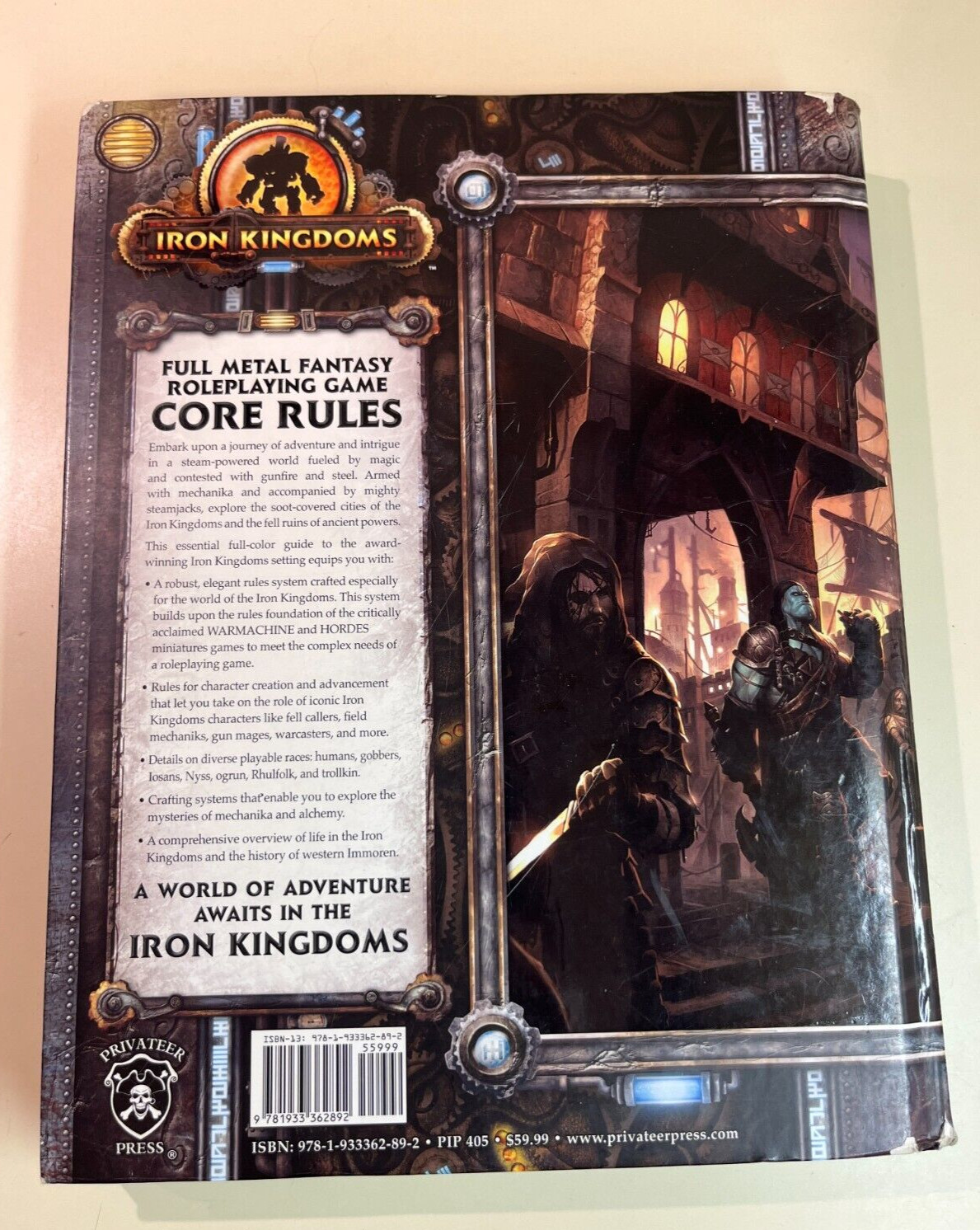 Iron Kingdoms Core Rules Full Metal Fantasy RPG Privateer Press 2nd Printing HC