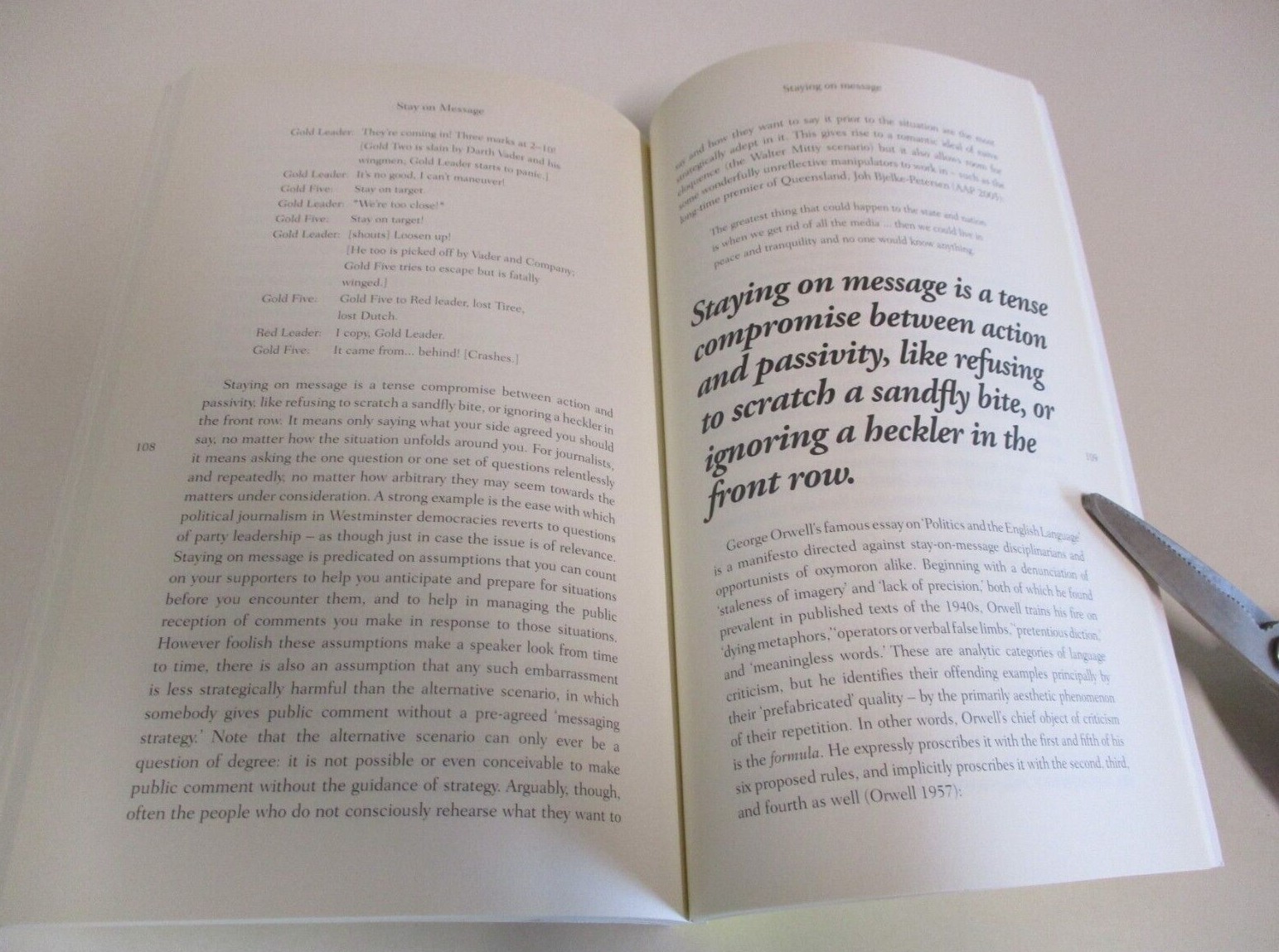 Stay on Message – by Tom Clark – Signed by Author – Speeches – 146 Pages – 2012