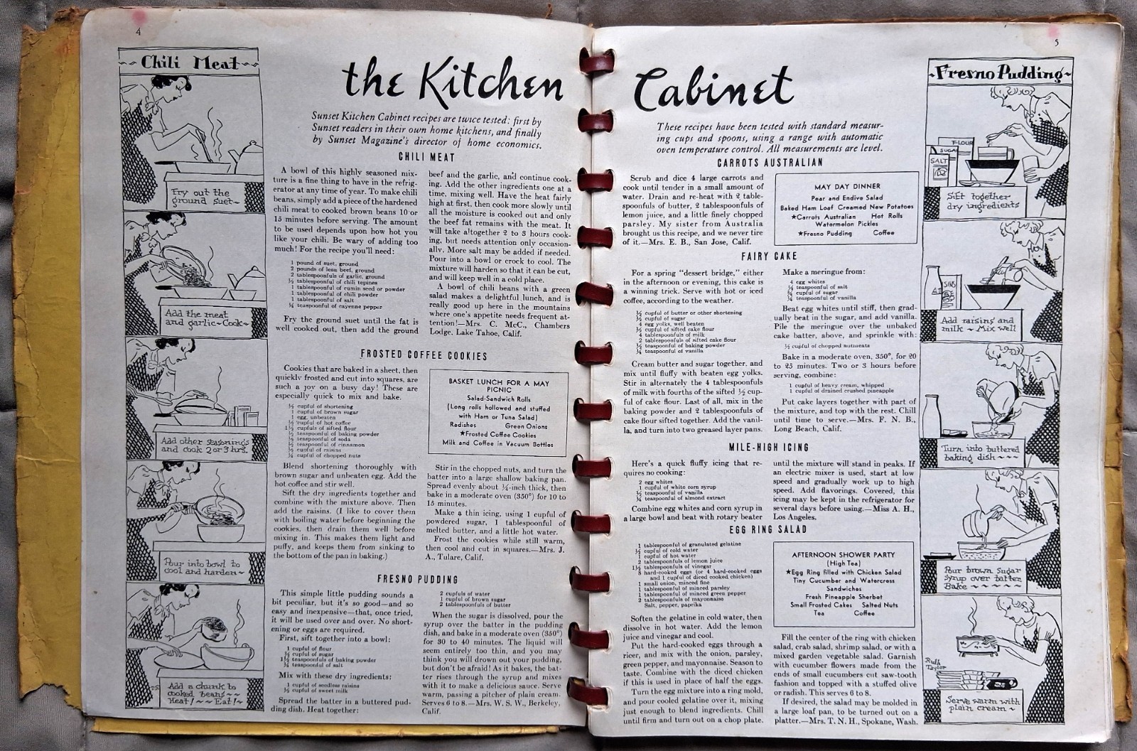 Sunset’s New Kitchen Cabinet Cook Book 1938 Sunset Magazine First Printing