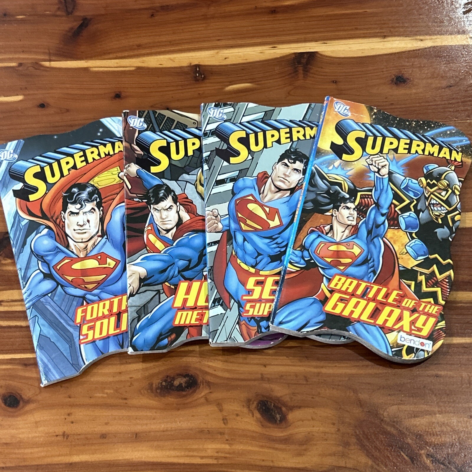 Shape Book Superman Lot Of 4 Books 2010 DC Bendon Publishing