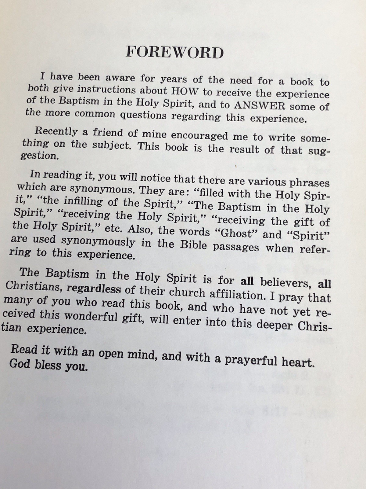 1965 Rare How to Receive the gift of the Holy Spirit by Joe Jordan