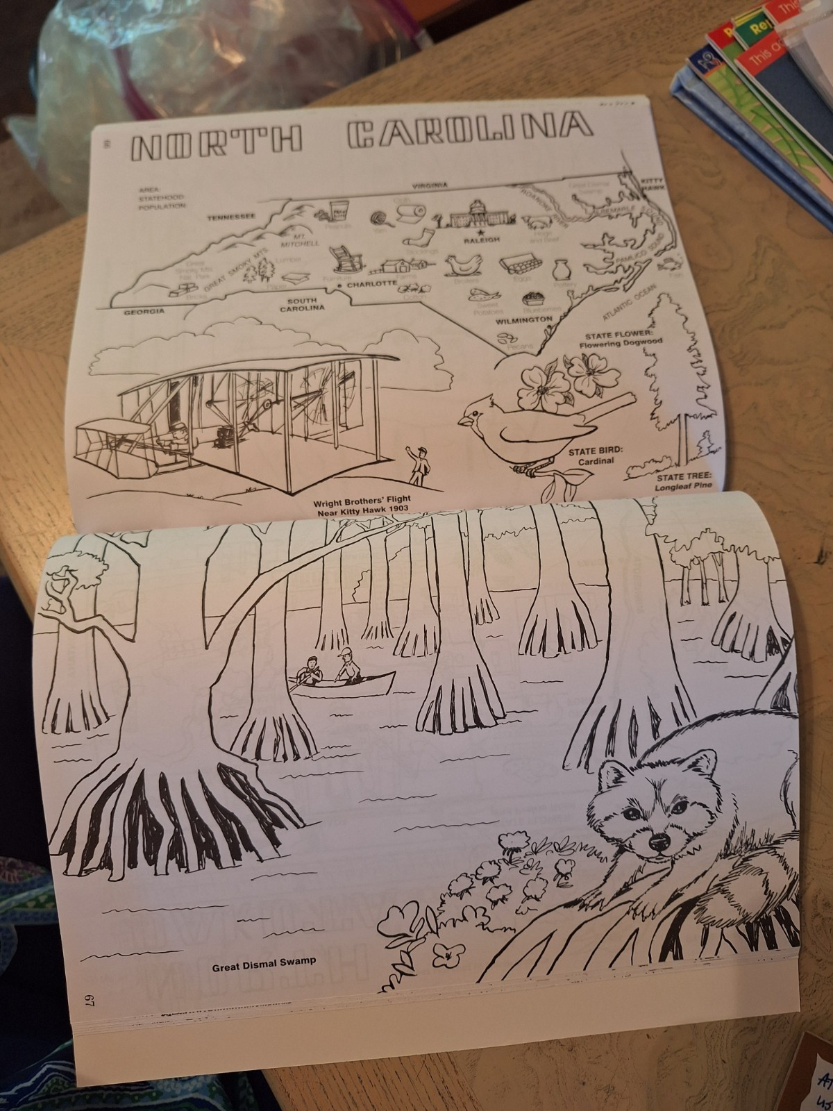 VINTAGE 1983 United States Coloring Book