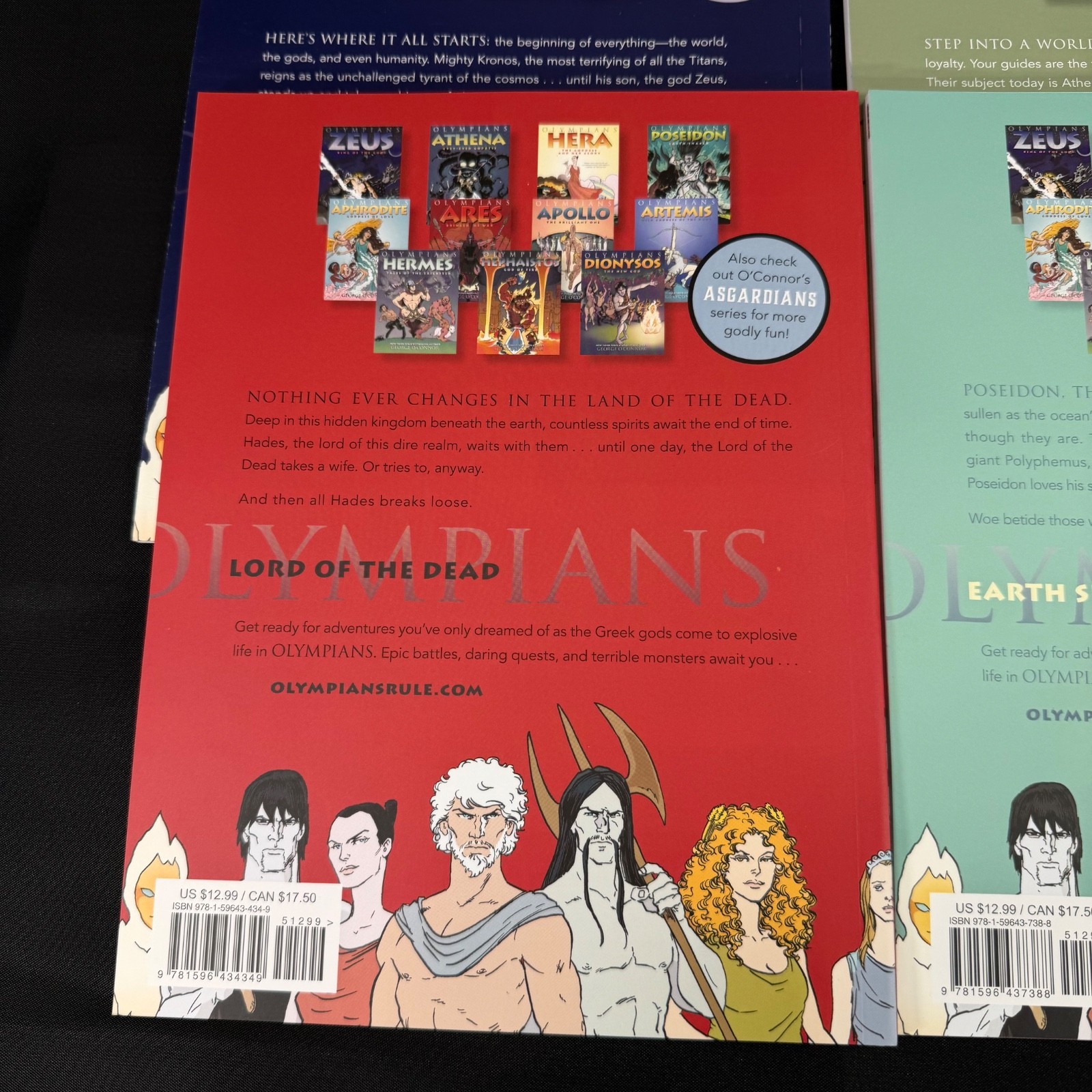 Olympians Volumes 1-6 Paperback Box Set by George O’Connor (2014) w/Poster!