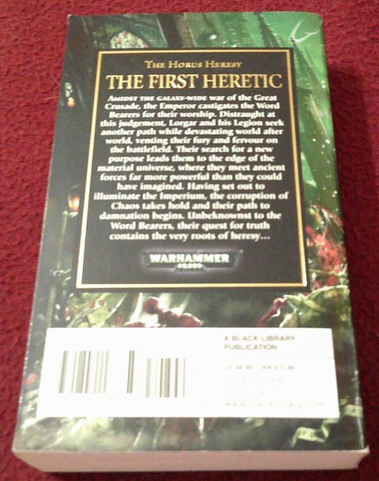 The First Heretic by Aaron Dembski-Bowden (2010, pb) Horus Heresy 14 first print