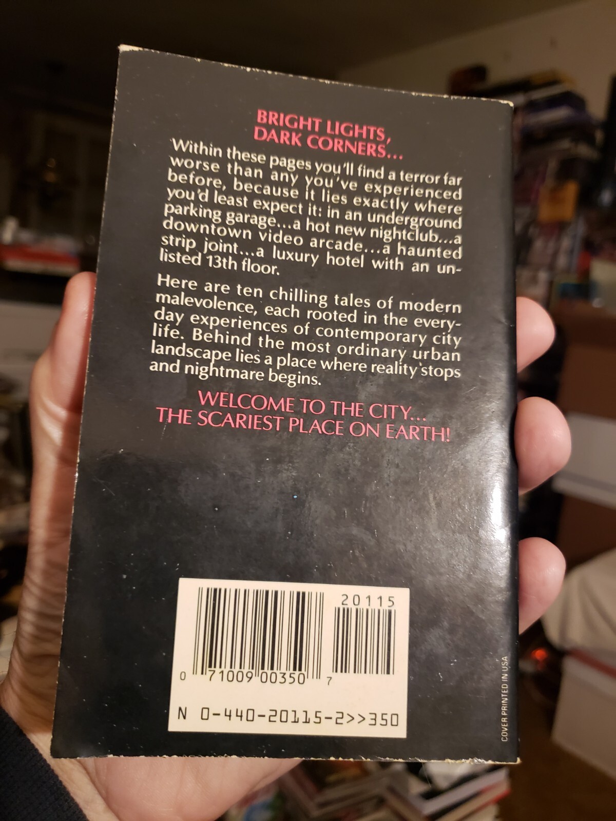 Unread City Jitters Christopher Fowler 1st Edition Paperback Dell 1986
