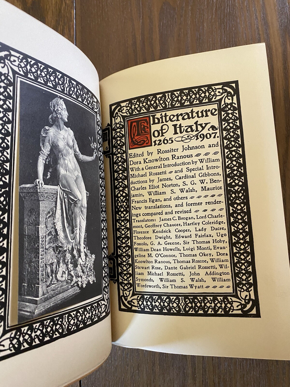 Literature of Italy Lot of 5 National Alumni 1906-1907 Translated into English