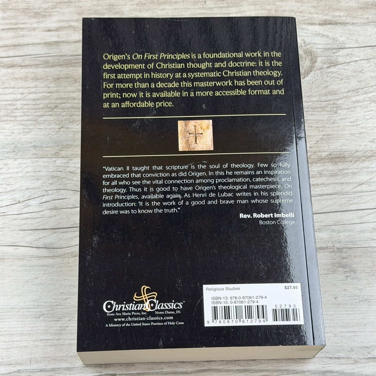 On First Principles by Origen (English) Paperback Book New