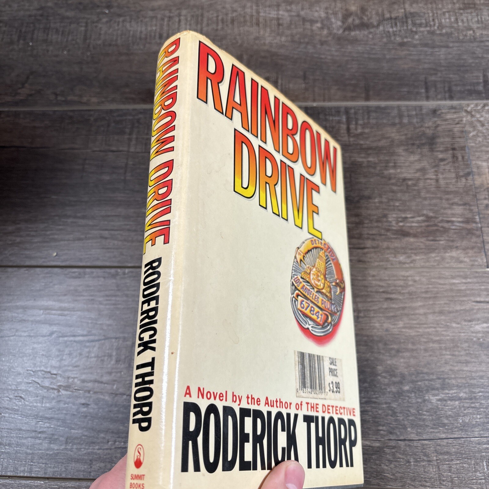 rainbow drive hardcover book by roderick thorp dustcover 1986 English 394 pages