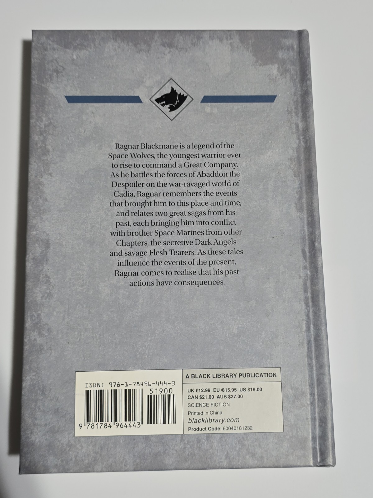 Ragnar Blackmane by Aaron Dembski-Bowden FREE SHIPPING