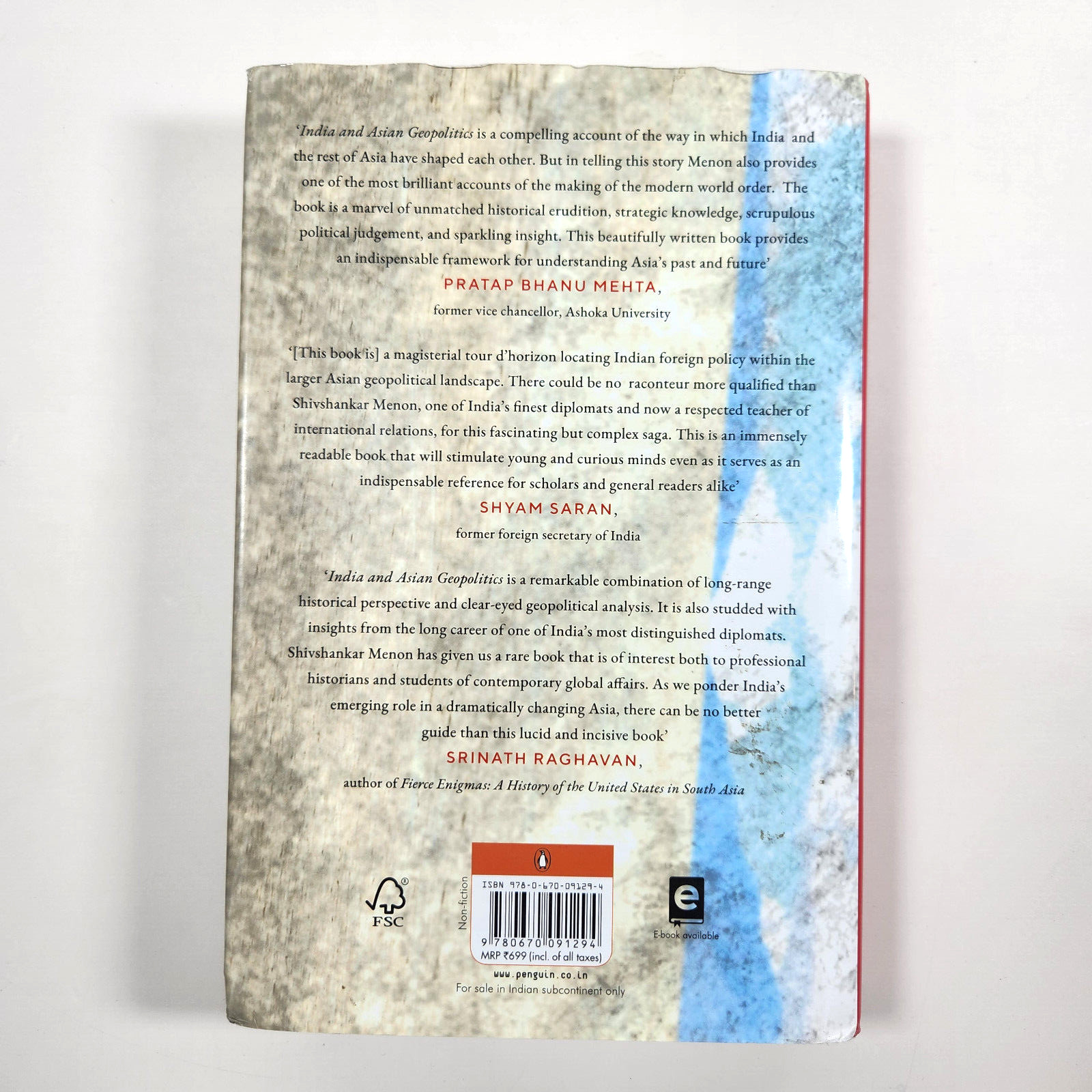 Indian and Asian Geopolitics Past Present Menon 2021 HC DJ India Foreign Policy