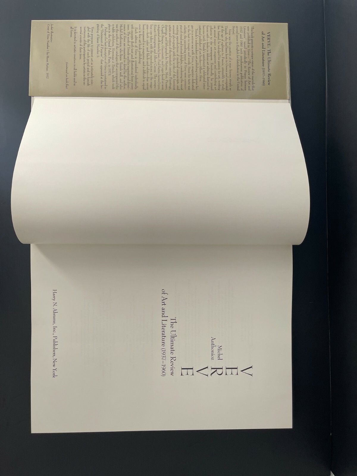 Verve: The Ultimate Review of Art and Literature,1937-1960 by M. Anthonioz | PGB