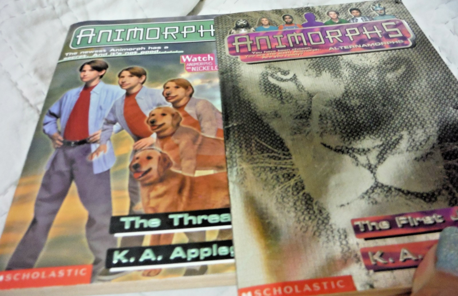 Animorphs Book Lot of 7 Books Vintage HB/PB 1990s Applegate Scholastic