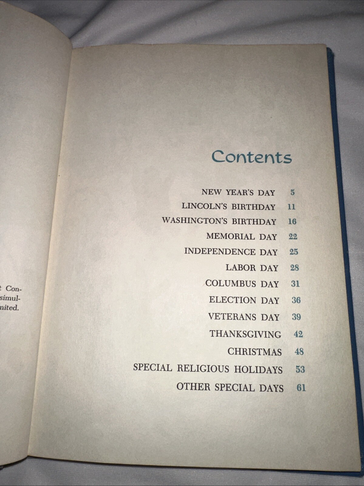 Vintage Ex-Library Why Its A Holiday Ann Mcgovern Hardcover Book