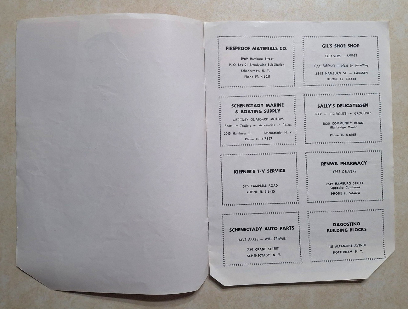 Vintage Mohonasen v Guilderland NY High School Basketball Program Coca Cola 1959