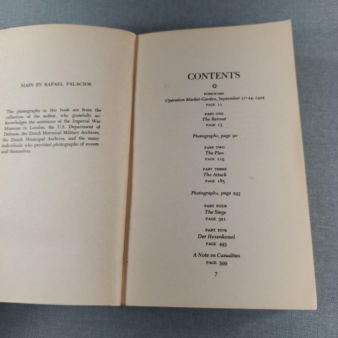 A Bridge Too Far Cornelius Ryan 1974 Vintage Paperback Book